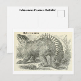 Hylaeosaurus Dinosauriërs Illustratie Briefkaart