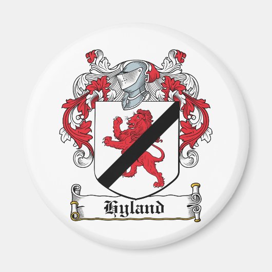 Hyland Family Crest Magneet (Voorkant)