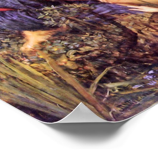 Hylas en de Nymfen Poster (Hoek)