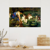 Hylas en de Nymphs (1896) ~ Fine Art Canvas Poster (Keuken)