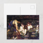 Hylas en de Nymphs, door John William Waterhouse Briefkaart (Voorkant / Achterkant)