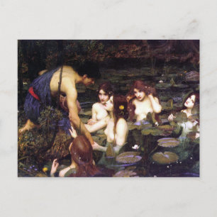 Hylas en de Nymphs, door John William Waterhouse Briefkaart