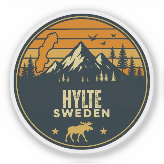 Hylte, Zweden Sverige Sticker (Voorkant)