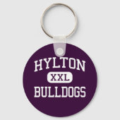 Hylton - Bulldogs - High - Woodbridge Virginia Sleutelhanger (Voorkant)