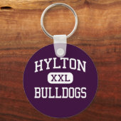 Hylton - Bulldogs - High - Woodbridge Virginia Sleutelhanger (Voorkant)