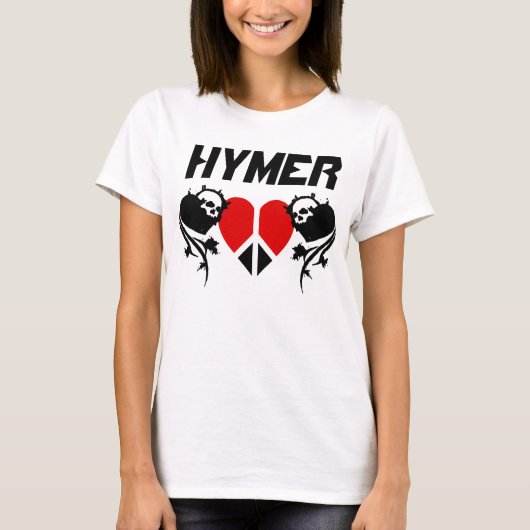 Hymer White Peace Backside T-shirt (Voorkant)