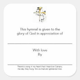 Hymische Borden bij waardebepaling van Vierkante Sticker