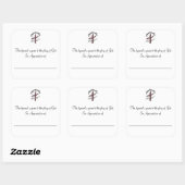 Hymische Borden bij waardebepaling van Vierkante Sticker (Vel)