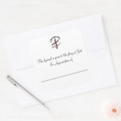 Hymische Borden bij waardebepaling van Vierkante Sticker (Envelop)