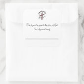 Hymische Borden bij waardebepaling van Vierkante Sticker (Tas)