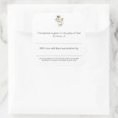 Hymische Borden ter ere van Vierkante Sticker (Tas)