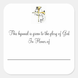 Hymische Borden ter ere van Vierkante Sticker