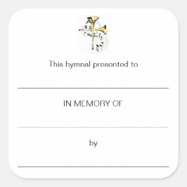 Hymische Borden ter nagedachtenis aan Vierkante Sticker