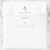 Hymische Borden ter nagedachtenis aan Vierkante Sticker (Tas)