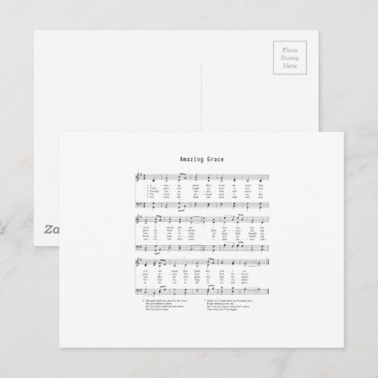 Hymn - Amazing Grace Briefkaart (Voorkant / Achterkant)