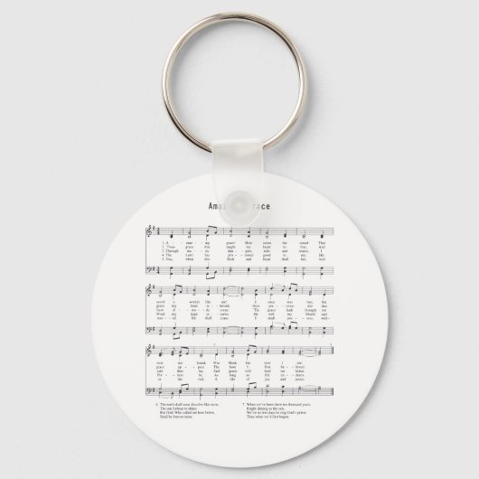 Hymn - Amazing Grace Sleutelhanger (Voorkant)