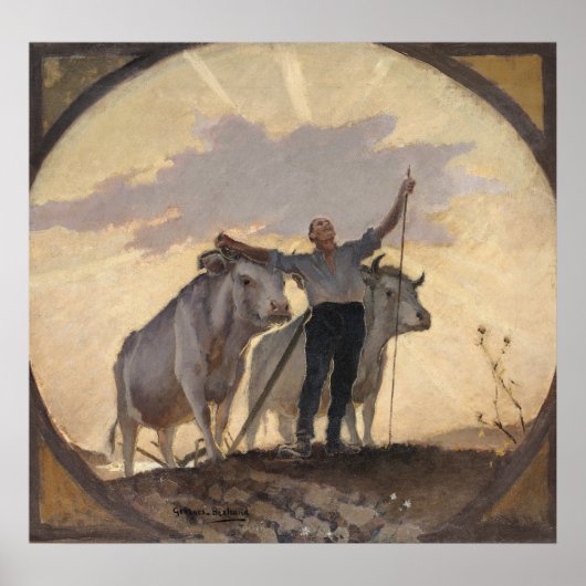 Hymn of the Earth to the Sun, 1892 Poster (Voorkant)