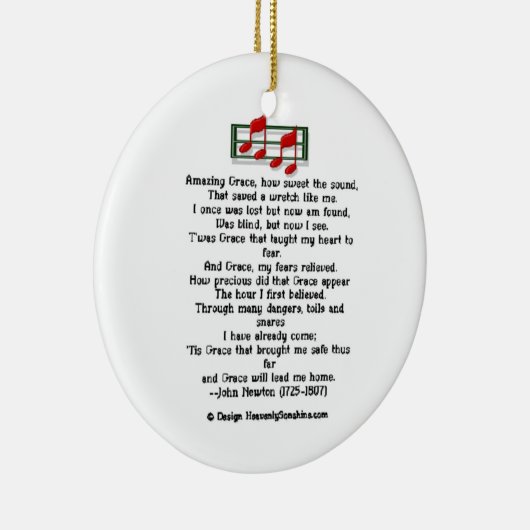 Hymn Ornament Amazing Grace (Rechts)