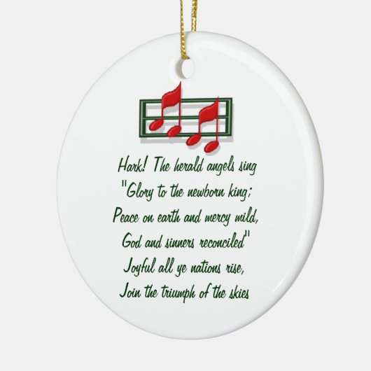 Hymn Ornament "Hark the Herald Angels Sing" (Links)