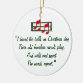 Hymn Ornament "Ik hoorde de bellen op kerstdag" (Links)