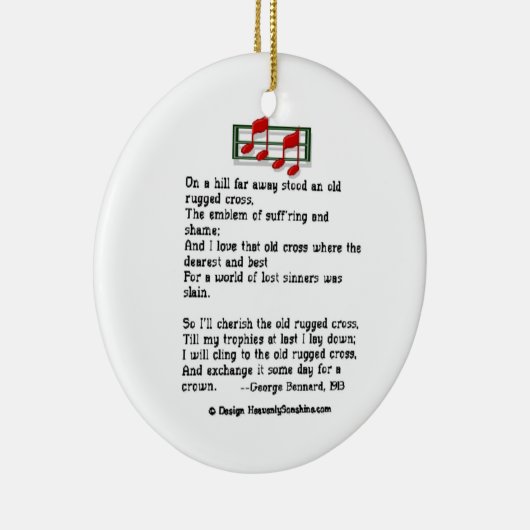 Hymn Ornament Old Rugged Cross (Rechts)