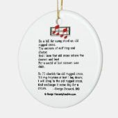 Hymn Ornament Old Rugged Cross (Links)