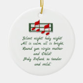 Hymn Ornament "Silent Night" Kerstmis (Voorkant)