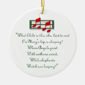 Hymn Ornament "Welk kind is dit?" Kerstmis (Voorkant)