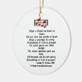 Hymn Ornament What a Friend (Links)
