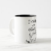 Hymn Quote: Vertrouwen op de Onzichtbare Hand Tweekleurige Koffiemok (Voorkant links)