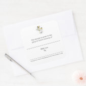 Hymnal Borden ter nagedachtenis van Vierkante Sticker (Envelop)