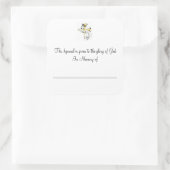 Hymnale Borden Vierkante Sticker (Tas)