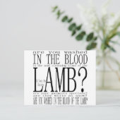 Hymne Was u in het bloed (wit) Briefkaart (Staand voorkant)