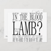 Hymne Was u in het bloed (wit) Briefkaart (Voorkant / Achterkant)