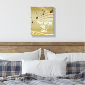 Hymne: Zingt dan mijn ziel citaat Canvas Afdruk (Insitu (Slaapkamer))