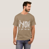 HYOH hike your own hike vintage T-shirt (Voorkant volledig)