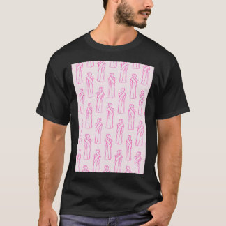 Hypatia roze achtergrond t-shirt