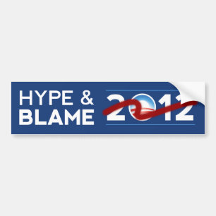 Hype & Blame 2012-Bumpersticker Bumpersticker
