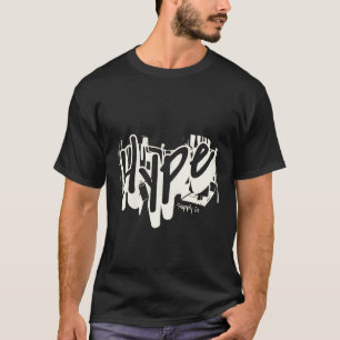 Hype Graffiti Streetwear Typografie T-Shirt Ontwer