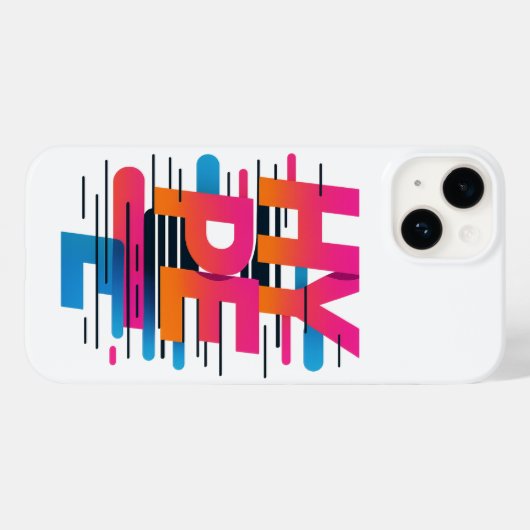 HYPE-MODUS – Retro Vapor Rush Case-Mate iPhone Case (Achterkant (horizontaal))
