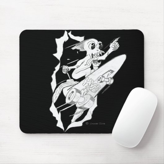 HYPE: Rocket Powered Skateboard Muismat (Met muis)