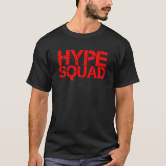 Hype Squad rood noodlijdend groot spel logo T Shir T-shirt