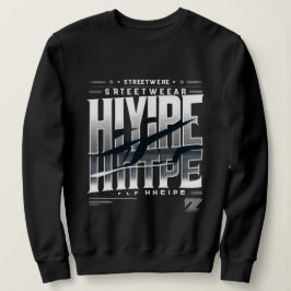 Hype Streetwear Typography Design – Bold Urban Bla Trui