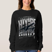 Hype Streetwear Typography Design – Bold Urban Bla Trui (Voorkant)
