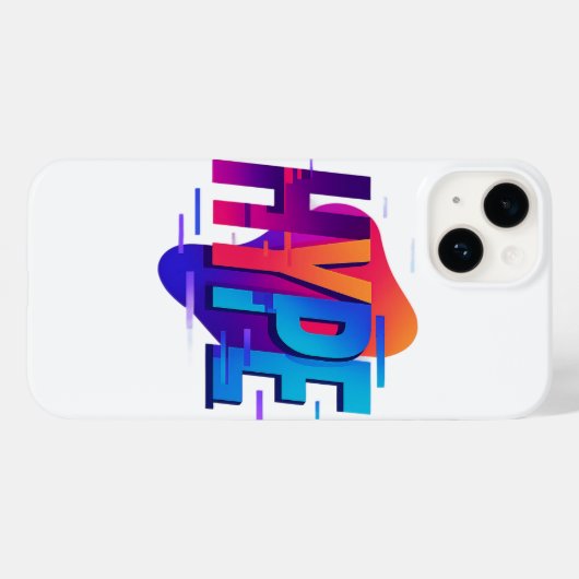 HYPE WAVE – Elektrisch spectrum Case-Mate iPhone Case (Achterkant (horizontaal))