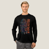 Hyper Astro Space Graphic | Streetwear Tri-Blend Shirt (Voorkant)