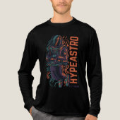 Hyper Astro Space Graphic | Streetwear Tri-Blend Shirt (Voorkant volledig)