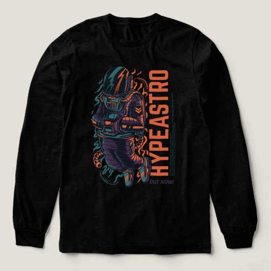 Hyper Astro Space Graphic | Streetwear Tri-Blend Shirt (Voorkant)
