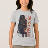 Hyper Astro Space Graphic | Streetwear Tri-Blend Shirt (Voorkant)