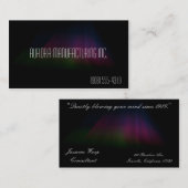 Hyper Black Collectie: Dark Aurora Visitekaartje (Voorkant / Achterkant)